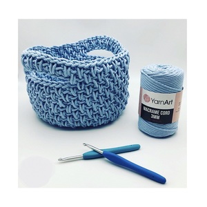 Cesta de almacenamiento de macramé con diseño perfecto para baño, guardería, dormitorio, sala de estar, decoración, accesorios para el hogar, la mayoría de las tendencias - Product Image 1