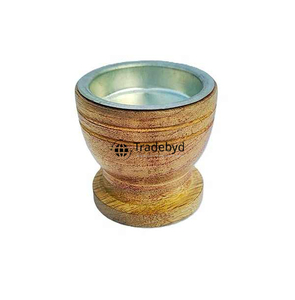 Difusor de incienso árabe de quemador Bakhoor de madera rústica Tradebyd para ambiente espiritual y relajación - Product Image 2