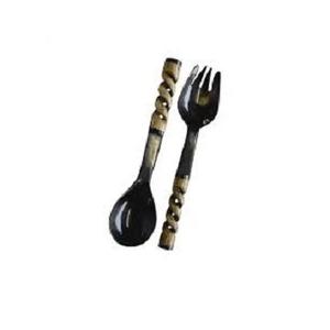 Animal Natural Cuerno Cuchara Tenedor Diseño antiguo Vajilla Cuchara Tenedores Vajilla Cubiertos Cuchara Acabado brillante Los mejores juegos de cubiertos - Product Image 1