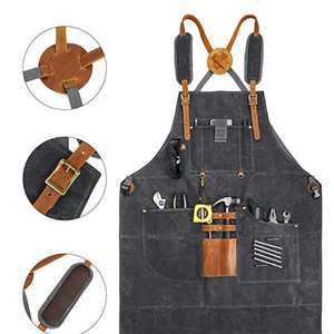 Durable High Quality <b>Leather</b> <b>Apron</b> for Welding Protection Customizable Colors Designs Unisex Industrial Safety <b>Apron</b> (All Sizes - Product Image 6
