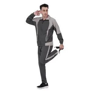 High Quality Men's Tracksuits 100%polyester Zip Up Training Wear Set Casual Street Style Sportswear Tracksuits SWS-TS-004