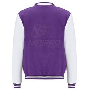 Confortable hiver chaud hommes support avant écologique respirant coupe-vent Letterman veste personnalisable prix raisonnable - Product Image 3