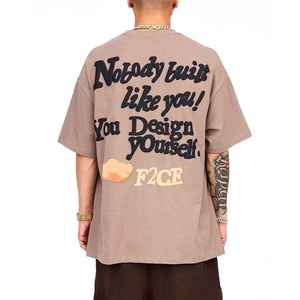 Camiseta de Hombre de Alta Calidad 100% Algodón con Estampado Puff Personaliza con el Logotipo de tu Marca Camisetas con Estampado Puff para Hombre - Product Image 5