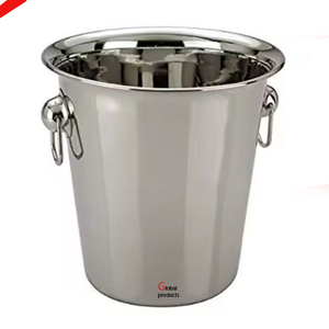 Calidad estándar metal acero inoxidable plata acabado cubo de hielo enfriador de vino para hotel restaurante y bar - Product Image 1