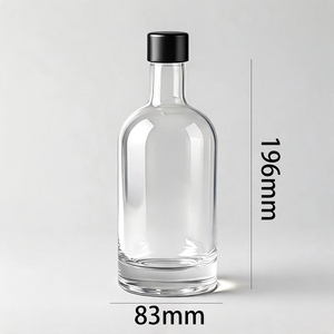 Botella de <span class=keywords><strong>Vodka</strong></span> de Lujo Super-flint de 750ml con Impresión por Transferencia de Agua, Botella de Vidrio Vacía Personalizada para Licores y Whisky, Venta al por Mayor OEM - Product Image 4