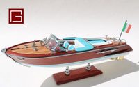Modèle de bateau rapide en bois RIVA AQUARAMA, design personnalisé approuvé par le fabricant Gia Nhien, faible MOQ, bateaux artisanaux, style nautique européen