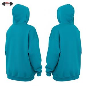 Pull à capuche d'hiver unisexe en gros 300g épais coton surdimensionné personnalisé imprimé en 3D sweat à capuche éponge française 100% g - Product Image 2