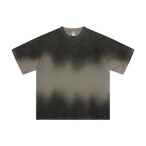 OEM Streetwear personalizado impreso lavado camisetas de manga corta para hombres y mujeres cuello redondo verano holgado algodón Top camisetas - Product Image 3