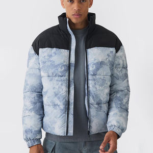 Chaqueta Acolchada para Hombre al por Mayor, Personalizada OEM, con Cuello Alto de Lona, Transpirable, para Invierno, Diseño Impreso, Colores y Logotipo Personalizados - Product Image 2