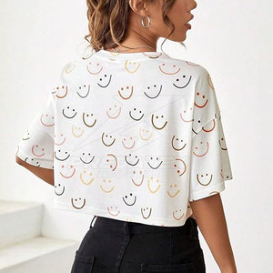 Top corto ligero de verano para mujer para eventos diarios o uso diario hecho con alta calidad - Product Image 4