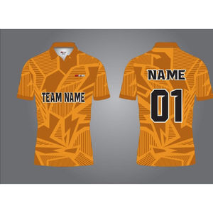 Cómodos pantalones de tela de punto de poliéster 100% pantalones para adultos jugadores de críquet media manga cuello camiseta uniforme - Product Image 1