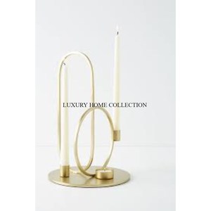 Antique <b>Large</b> Size Brass Table Top Indoor Candle Holder for Home Christmas Table Decoration Cheap Price Candlestick Holders - Product Image 4