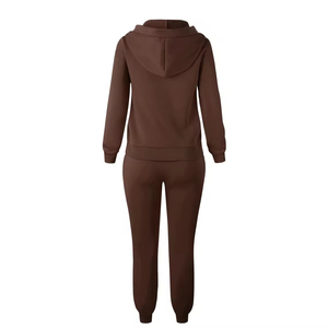 Customization High Quality Winter Casual Solid Fashion Sport Sweatpants and Hoodie <b>Set</b> 2 Piece <b>Jogger</b> <b>Set</b> Men Designer Tracksuit - Product Image 5