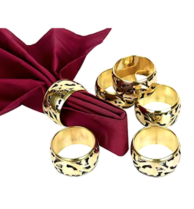 Servilleteros modernos hechos a mano de alta calidad, anillos de decoración de tejido de Metal de larga duración, increíblemente elegantes, de tendencia superior en stock - Product Image 1