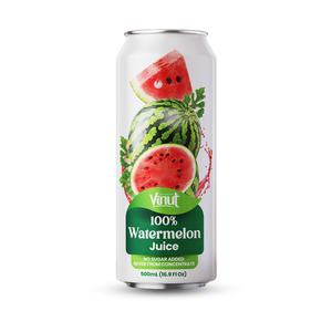 Usine de jus de pastèque en marque blanche OEM, canette en aluminium de 500 ml, jus de fruits frais à 100 %, NFC, haute qualité, norme d'exportation - Product Image 2