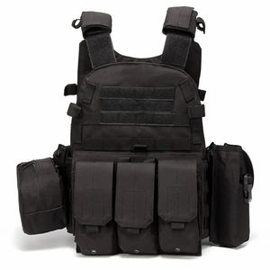 Chaleco de seguridad de alta visibilidad Chaqueta Equipo táctico Hecho con chaqueta negra de malla transpirable - Product Image 3