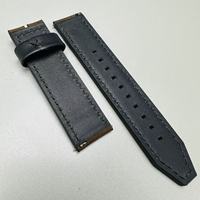 Bracelet de montre de remplacement en cuir souple Crazy Horse marron italien, fait main, de qualité supérieure, 22 mm, boucle ardillon, boucle fixe mobile 4-4 mm