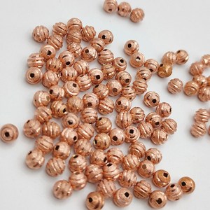 5mm CNC Designer Brass Round Nickel Free <b>Spacer</b> Beads Gold Silver Rose Gold Plated Jewelry Making Bulk Supplies Bag Packed - Product Image 4