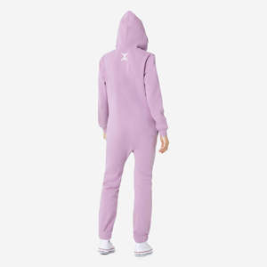 ผ้าฝ้าย80% 20% โพลีเอสเตอร์สำหรับทั้งชายและหญิงลาย Lilac Melange onge ด้านในเคลือบด้วยแปรงซิป YKK แบบสองทางดีไซน์ดั้งเดิม - Product Image 3