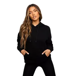 De alta calidad de las mujeres de lana de algodón con capucha Casual 2022 nuevo diseño personalizado al por mayor tamaño de Color estilo ODM - Product Image 1