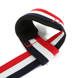 Nuevas correas de levantamiento de pesas al por mayor, personalizadas, de alta calidad, acolchadas con algodón y neopreno, máxima sujeción para las manos y muñecas. - Product Image 1