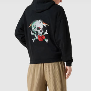 2025 Sudadera con capucha cómoda para hombre 100% algodón patrón sólido bordado MOQ bajo y Jersey de precio bajo para invierno - Product Image 2