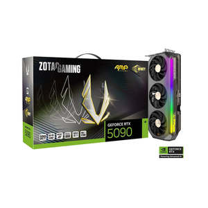 OFFRE SPÉCIALE Carte graphique neuve ZOTACs Gaming ATI RTX 5090 AMP DLSS 4 32 Go GDDR5 4096 bits 28 Gbps PCI Express 4.0 pour ordinateur portable/poste de travail - Product Image 1