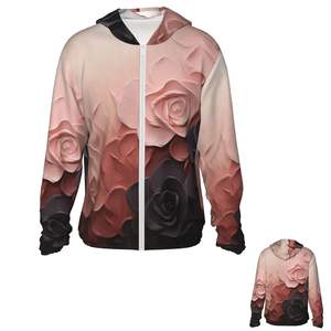 Sudadera con capucha de poliéster con estampado personalizado para mujer, ropa de calle informal, figuras de hombros caídos, tejido transpirable ecológico - Product Image 1