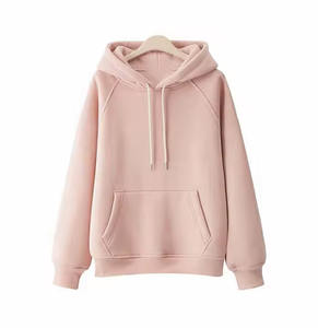 High Quality Spring Women's Long Sleeve <b>White</b> <b>Hoodie</b> Plain Casual Oversize Hooded Drawstring <b>Hoodie</b> - Product Image 3