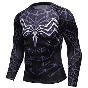 Vente en gros de t-shirts de compression à manches courtes pour hommes, MMA, BJJ, Jiu Jitsu, grappling, entraînement sportif, vêtements de fitness pour la salle de sport - Product Image 4