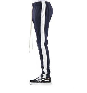 Pantalones de nailon con bolsillos delanteros para hombre, conjunto de 2 piezas de pantalones de carga personalizados, color negro y azul - Product Image 2