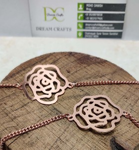 Bracelet en cuivre pour femmes de style antique de luxe sans plomb dernier cri haut de gamme chaîne haute de taille libre métal indien plaqué métal - Product Image 5