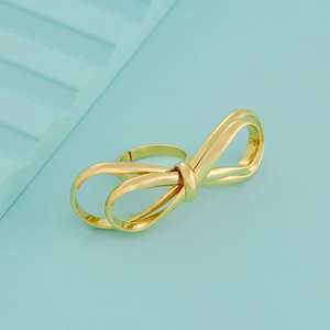 Trendy 18K Gold Plated Fashion <b>Rings</b> Star-Shaped Alloy and Copper Finger <b>Ring</b> with Invisible Claw Inlay Number Setting Gift - Product Image 1