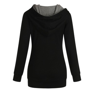 เสื้อมีฮู้ดสำหรับผู้หญิงเสื้อมีฮู้ดผ้าคอตตอนผ้าขนแกะขนาดใหญ่พิมพ์ลายพัฟยูนิเซ็กส์ - Product Image 6