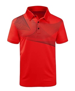 Camisetas Polo lisas deportivas de poliéster transpirable con impresión de logotipo personalizado para Hombre Camisetas de alta calidad a precio asequible y baratas - Product Image 3