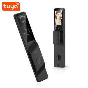 Nouvelle serrure de porte intelligente WiFi Tuya <span class=keywords><strong>2026</strong></span> avec reconnaissance faciale 3D, reconnaissance palmaire, interphone et caméra HD pour la sécurité domestique PST-DDL9-TY - Product Image 3