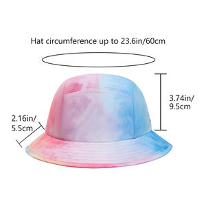 Chapeaux seau personnalisés avec logo, impression broderie, mode d'été, protection solaire extérieure, couvre-chef décontracté OEM - Product Image 6