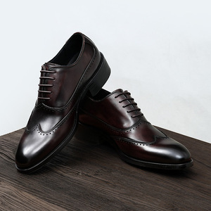 Chaussures de bureau en cuir véritable pour hommes avec semelle extérieure résistante à l'usure et semelle intérieure respirante, chaussures formelles - Product Image 1