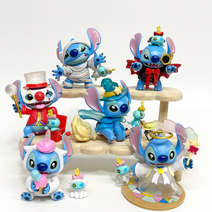 6 Piezas/Juego, Venta al por Mayor, Divertidas Figuras de Acción de <span class=keywords><strong>Stitch</strong></span> en Caja Ciega, Decoración de Escritorio con Diseño de Pastel de Diario - Product Image 3