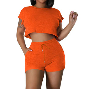 Combinaisons pour dames Ensemble deux pièces Shorts Sweatshirts Active Wear Jumper Short pour femmes Ensemble de sweatshirts à manches longues Printemps 2025 Ensemble court - Product Image 3