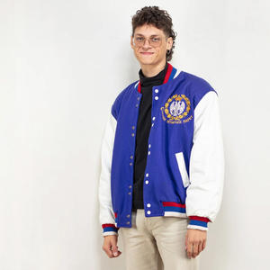 Super alta calidad XL tamaño hombres invierno lona Varsity chaqueta cómoda personalizada Letterman béisbol patrón caliente - Product Image 1