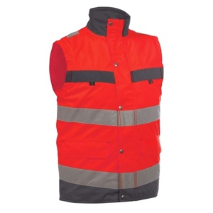 Hi VIS ผ้าโพลีเอสเตอร์สะท้อนแสงปรับแต่งได้ปรับแต่งโลโก้ได้ - Product Image 1