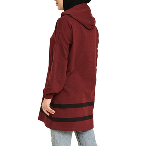 Dernier design de sweat-shirts islamiques pour femmes à capuche d'hiver, 100% coton polaire non doublé, vêtements musulmans traditionnels - Product Image 2