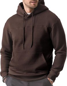 เสื้อฮู้ดดี้และเสื้อสเวตเชิ้ตผู้ชายแบบลำลองสำหรับฤดูหนาว พิมพ์ลายดิจิทัล ผ้าโพลีเอสเตอร์/ผ้าฝ้ายขนแกะ - Product Image 1