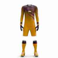 Ensemble de maillot de gardien de but de football à manches longues pour entraînement, personnalisable avec logo et couleurs, 100 % polyester imprimé pour hommes adultes