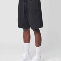 Nouveaux shorts de sport décontractés pour hommes en coton éponge respirant, longueur genou, taille élastique, style hip-hop, collection 2026