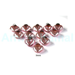 ชุดเครื่องประดับแก้วปรอทสีแดงรูปหัวใจขนาดเล็ก12ชุดขนาด1.5นิ้วสำหรับงานแต่งงานที่บ้านและของตกแต่งต้นคริสต์มาส - Product Image 1