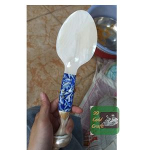 Cuillère à coquillages écologique Offre Spéciale Cuillère à coquillages naturelle fabriquée à la main pour le dessert et le service au caviar - Product Image 4