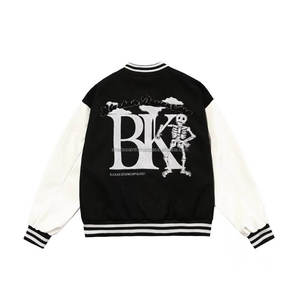 Chenille Embroidery Leather Sleeve Vintage <b>Baseball</b> <b>Bomber</b> Letterman Versity <b>Jacket</b> for Men - Product Image 4