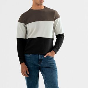 เสื้อสเวตเชิ้ตแขนยาวคอกลมผ้าฟลีซสำหรับผู้ชาย 100% ผ้าฝ้าย ลายเรียบ พร้อมปักโลโก้ตามสั่ง ลดราคาพิเศษ - Product Image 1